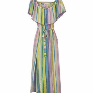 Buddy Love pastel rainbow striped maxi